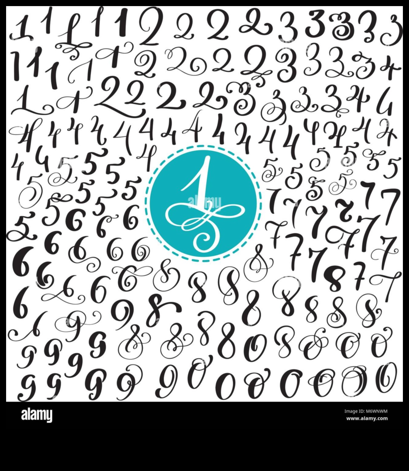 Cipari ar tinti Kaligrāfijas un burtu māksla 3 Cipari ar tinti: stāstu veidošana uz jūsu jaukajiem audekliem