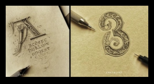 Cipari ar tinti Kaligrāfijas un burtu māksla 2 Cipari ar tinti: stāstu veidošana uz jūsu jaukajiem audekliem