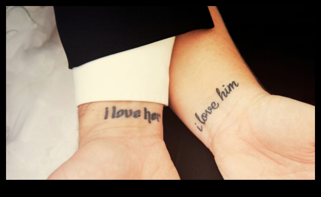 Saistīti uz mūžu Pāra tetovējumi simbolizē mūžīgās mīlestības gobelēnu 4 Saistīts uz mūžu: pāra tetovējumi, kas veido mūžīgas mīlestības gobelēnu