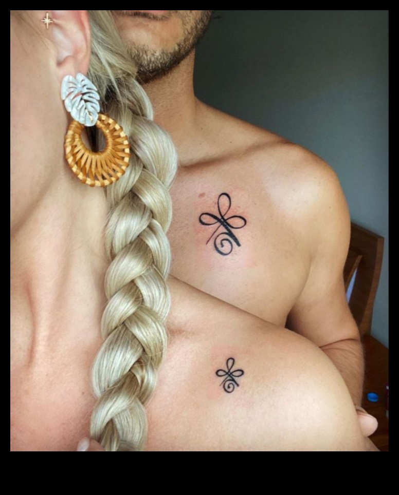 Saistīti uz mūžu Pāra tetovējumi simbolizē mūžīgās mīlestības gobelēnu 3 Saistīts uz mūžu: pāra tetovējumi, kas veido mūžīgas mīlestības gobelēnu
