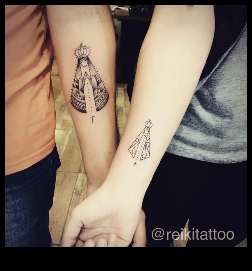 Dvīņu liesmas: aizrauj aizraušanos ar izsmalcinātiem pieskaņotiem tetovējumiem