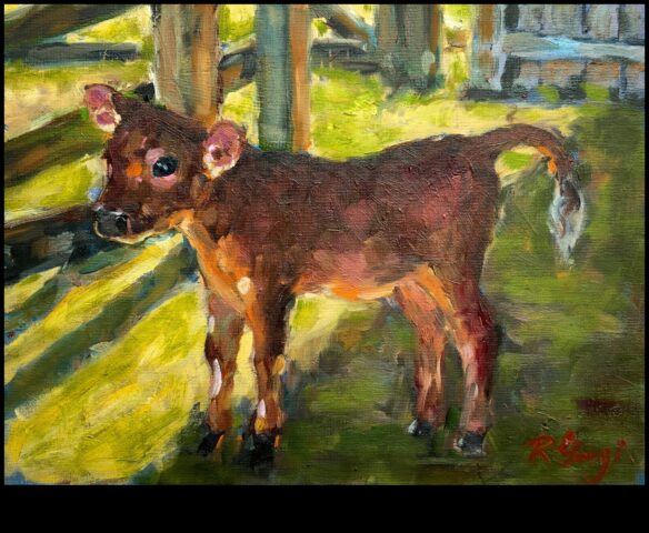 Teļa audekls Piedzīvojums cauri jūsu kāju stāstiem Art